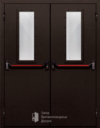 Фото двери «Двупольная со стеклом и антипаникой №610» в Реутове