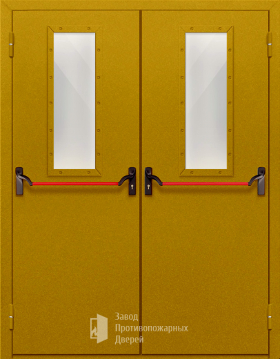 Фото двери «Двупольная со стеклом и антипаникой №65» в Реутове