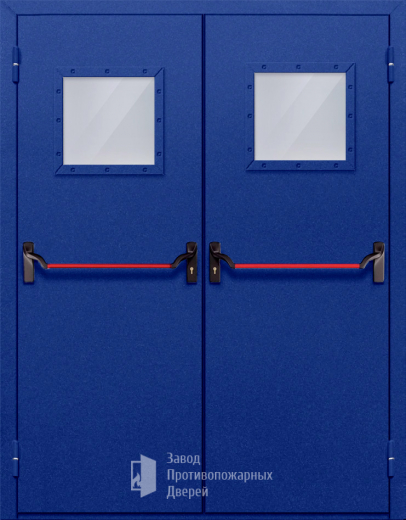 Фото двери «Двупольная со стеклом и антипаникой №53» в Реутове