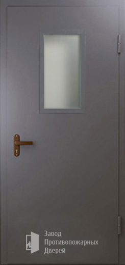 Фото двери «Техническая дверь №4 однопольная со стеклопакетом» в Реутове