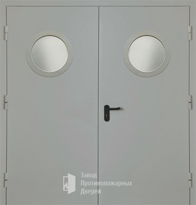 Фото двери «Двупольная с круглым стеклом EI-30» в Реутове