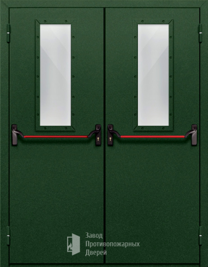 Фото двери «Двупольная со стеклом и антипаникой №69» в Реутове
