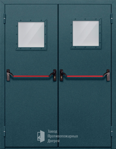 Фото двери «Двупольная со стеклом и антипаникой №57» в Реутове