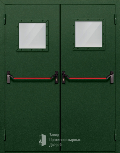 Фото двери «Двупольная со стеклом и антипаникой №59» в Реутове