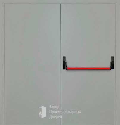 Фото двери «Двупольная глухая с антипаникой (2 створки) EI-30» в Реутове