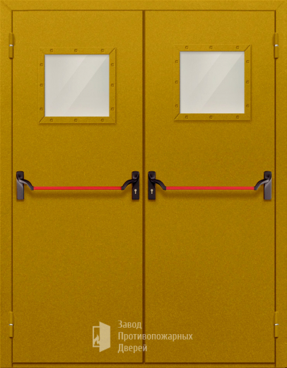 Фото двери «Двупольная со стеклом и антипаникой №55» в Реутове
