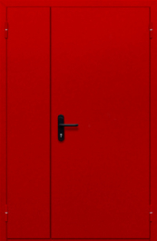 Фото двери «Полуторная глухая (красная)» в Реутове