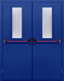 Фото двери «Двупольная со стеклом и антипаникой №63» в Реутове