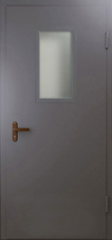 Фото двери «Техническая дверь №4 однопольная со стеклопакетом» в Реутове