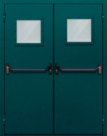 Фото двери «Двупольная со стеклом и антипаникой №56» в Реутове